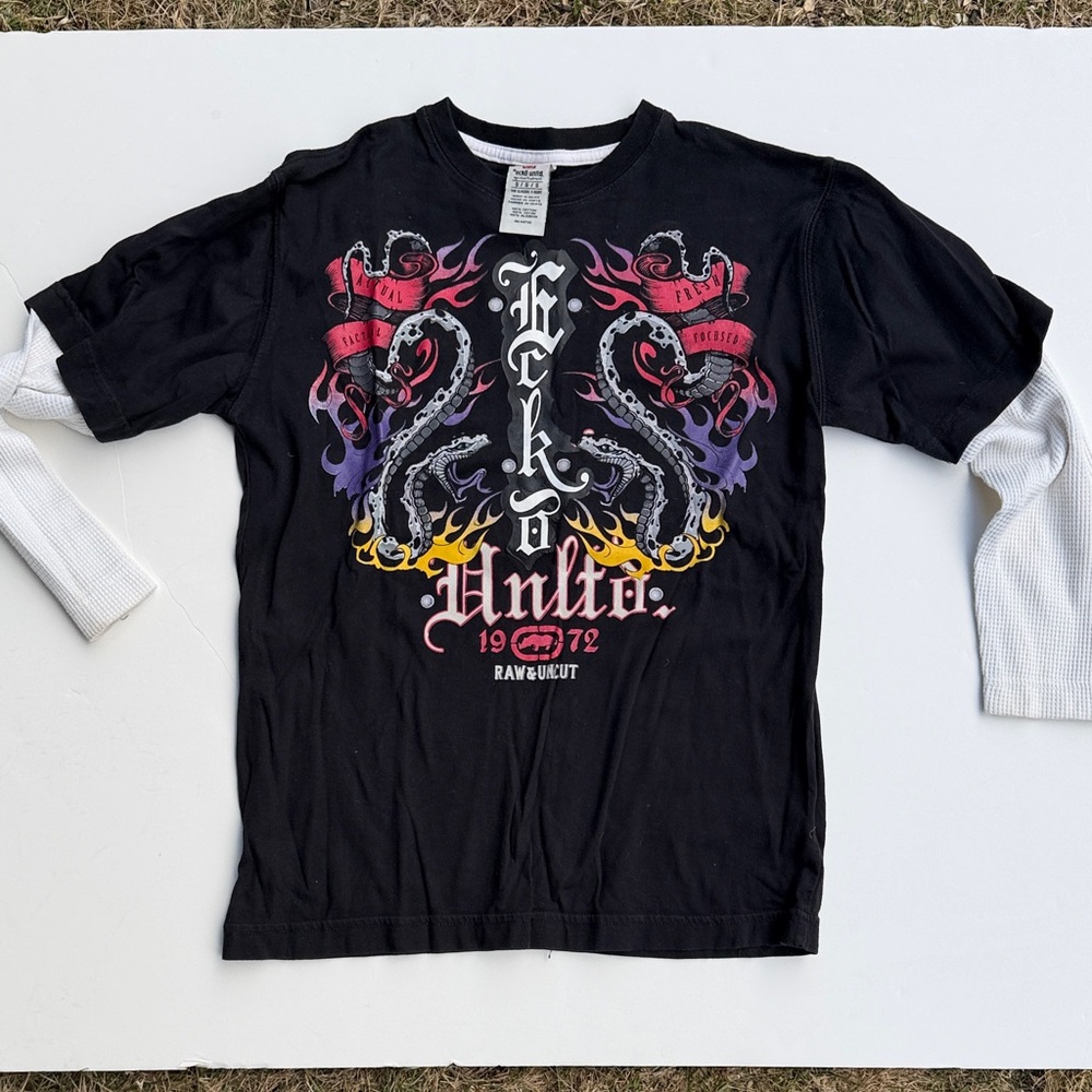 ECKŌ UNLTD Men’s Graphic Double Layered Tshirt